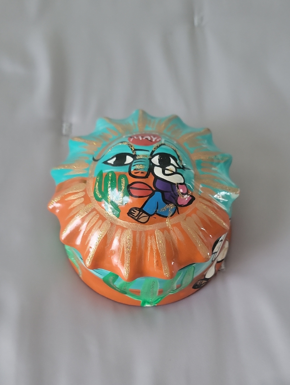 Handmade Riviera Maya Terracotta Storage Box (From Mexico)